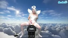 Abspielen Das atemberaubende blonde Camgirl Ava Sinclaire reitet den Sybian in einer heißen Masturbationssitzung