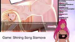 Reproducir Mira a LewdNeko en una ardiente transmisión en vivo de VTuber Hentai tocando Shining Song Starnova Julie Route Parte 5 con creampie y sexo anal