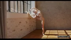 Jouer L'intensa sessione di ginnastica nuda di Emma Jomell